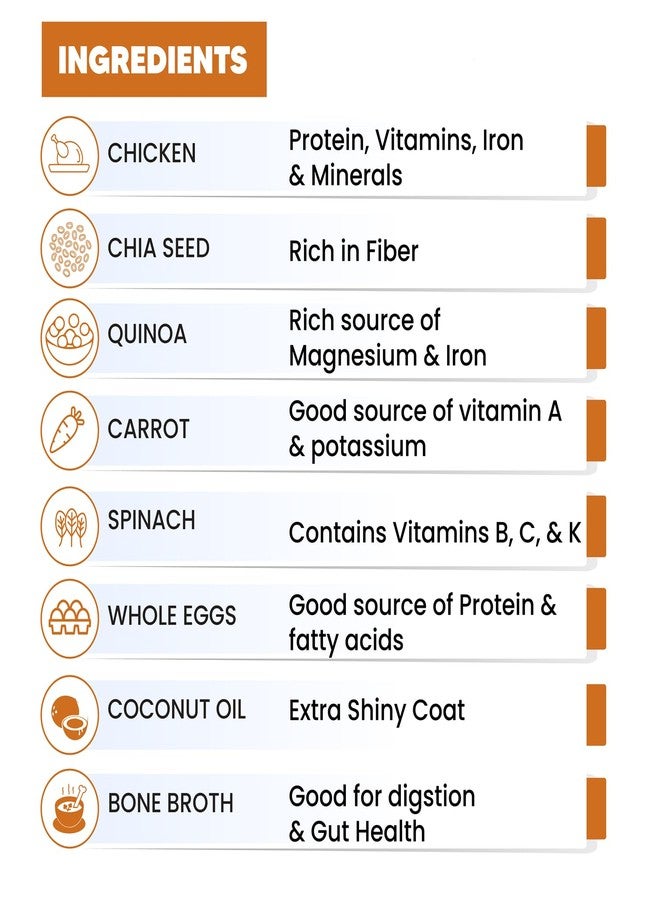Goofy Tails Chicken & Quinoa Wet Dog Food 300g (100gX3 Pack) Wholesome, Human Grade, Preservative & Gluten Free, Taste Booster & Food Topper - Image 5